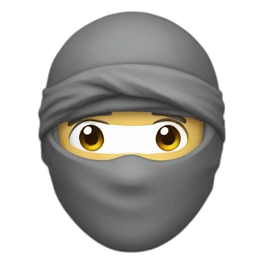 grey ninja sticker