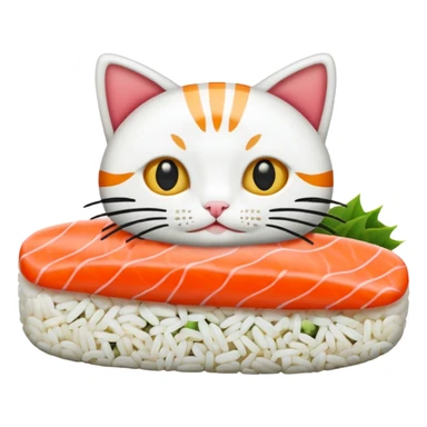 Cat sushi  sticker