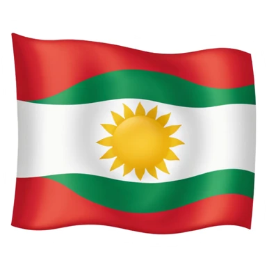 Kurdistan flag sticker