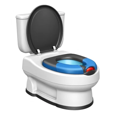 Potty trainer without lid sticker