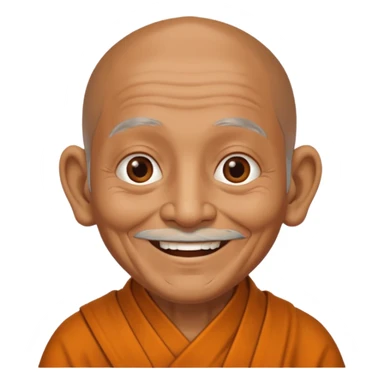 Old monk emoji sticker