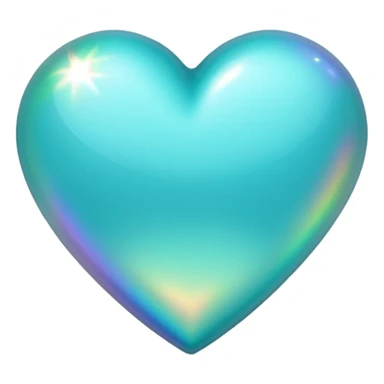 Cœur turquoise sticker