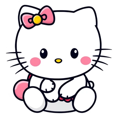 Hello kitty kiss  sticker