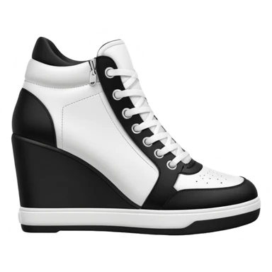 line art wedge sneakers sticker