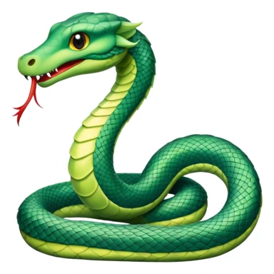 serpent green aqua sticker
