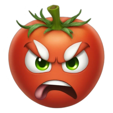 angry tomat sticker