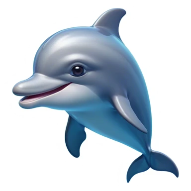 Cinematic Comical Bottlenose Dolphin Portrait Emoji, Head tilted dramatically with an exaggeratedly amused expression, featuring a sleek, shiny glossy body with wide, comically expressive eyes full of playful disbelief and a quirky, animated dorsal fin, Simplified yet hilariously expressive features, highly detailed, glowing with a slightly sassy aquatic glow, high shine, dramatic yet playful, stylized with an air of cheeky marine mischief, soft glowing outline, capturing the essence of a meme-worthy dolphin that looks ready to side-eye its way into viral fame! sticker