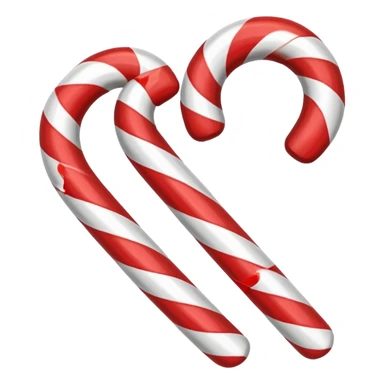 Christmas candy cane sticker
