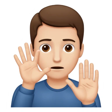 Un homme possessif qui essaye d’attraper quelqu’un avec sa main sticker