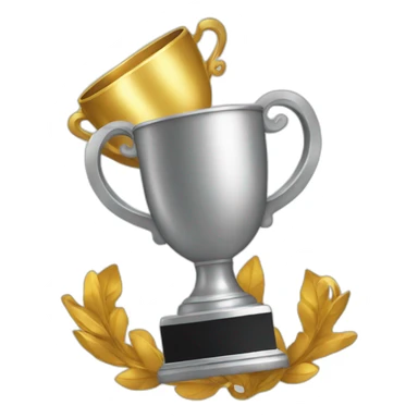 Winner with trophy sticker