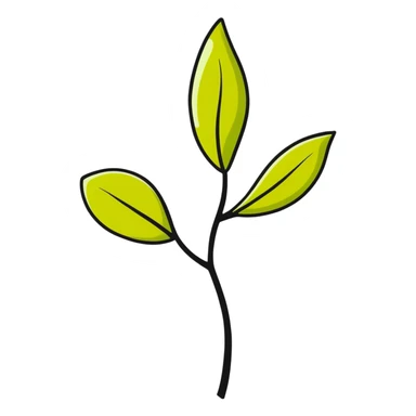 jojoba plant sticker