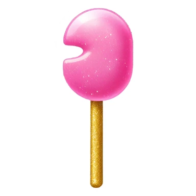 Pink bubblegum with glitter  sticker