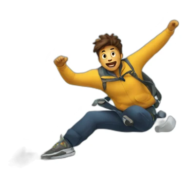 jump over gap sticker