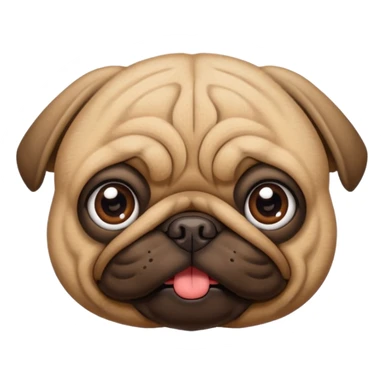 A pug  sticker