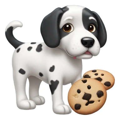 Cookies and cream dog  sticker