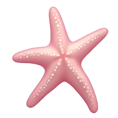 pastel pink starfish sticker