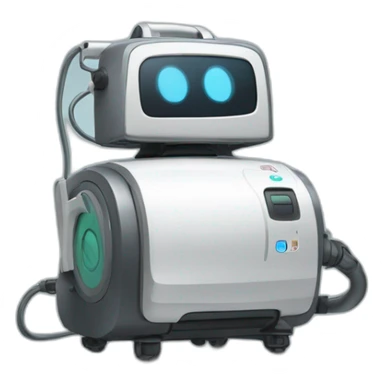 Chat sur un aspirateur robot sticker
