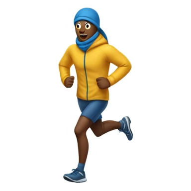 Freezing runner sticker