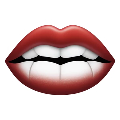 Lipstick kiss mark sticker