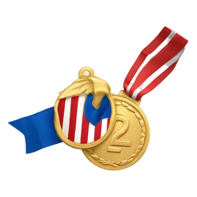 2nd place gold medal sticker