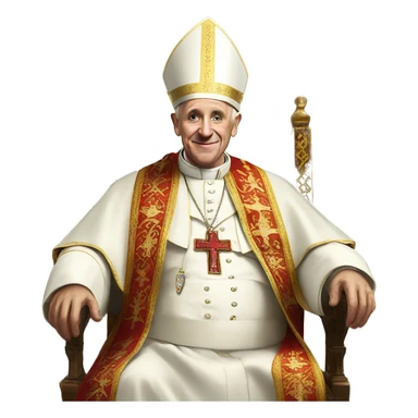 Pope in the club  sticker