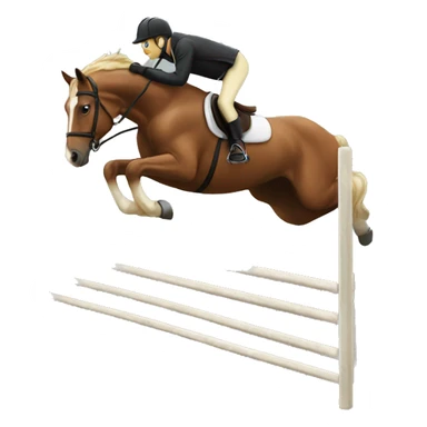 Horse over a Jump sticker