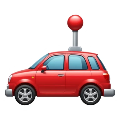 car with towbar sticker