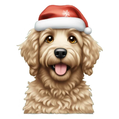 Aussie doodle Christmas sticker