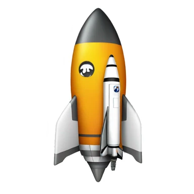 A cool rocket emoji sticker