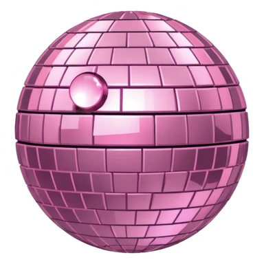 light pink disco ball sticker