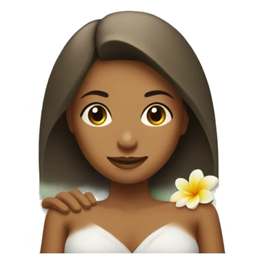 Girl relaxing in spa sticker