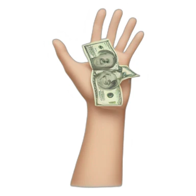 spreading money down my arm sticker
