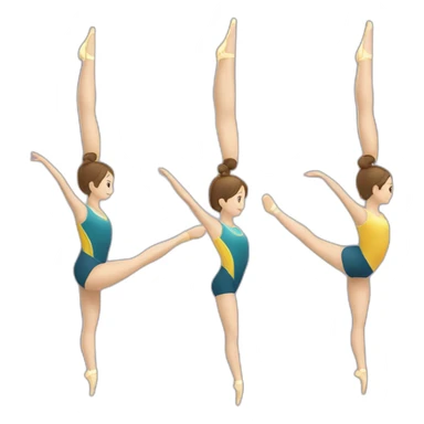 Gymnastique rythmique ruban sticker