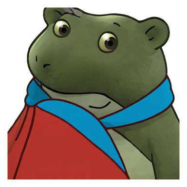 A bear with a blanket  sticker