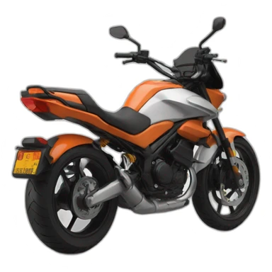 Moto roue arrière sticker