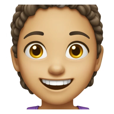 smiling girl waving hey!! sticker