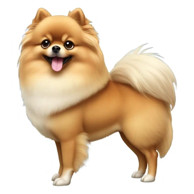 Pomeranian riding a horse sticker