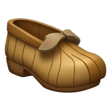 wooden shoes sticker