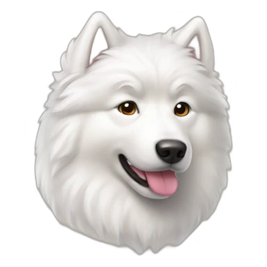 samoyed dog sticker