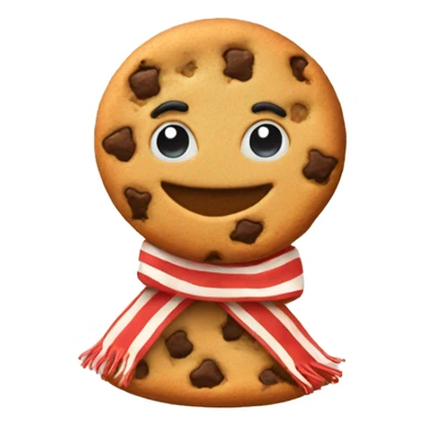 Cookie with scarfs  sticker