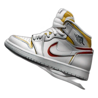 hyper realistic jordan 1 shoe sticker