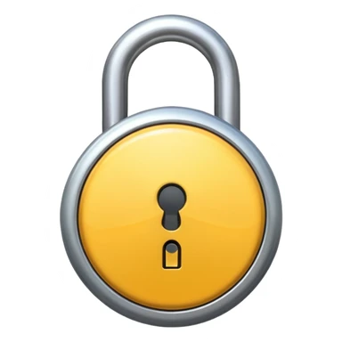 a unlocked lock  sticker