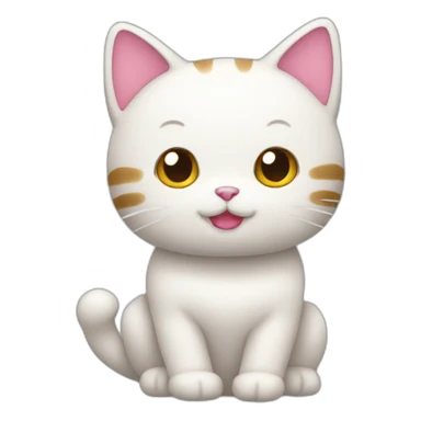 Cat hello kitty sticker