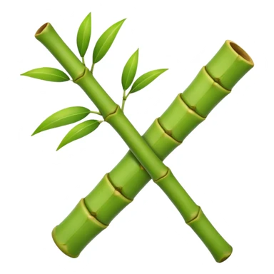 one bamboo stem no leaves sticker