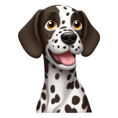 a dark brun dalmatien sticker