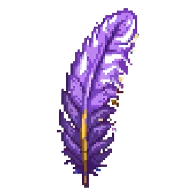 purple feather dancing sticker