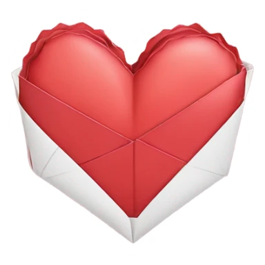 folded valentine’s day card sticker