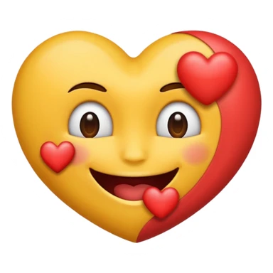 creame un emoji de una carita titando un beso de corazon hacia adelante sticker