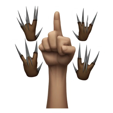 wolverine claws sticker