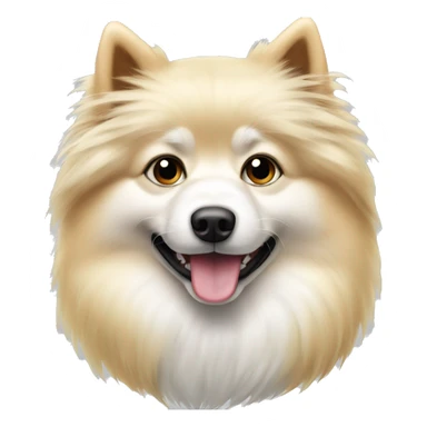 White and blonde spots spitz sticker
